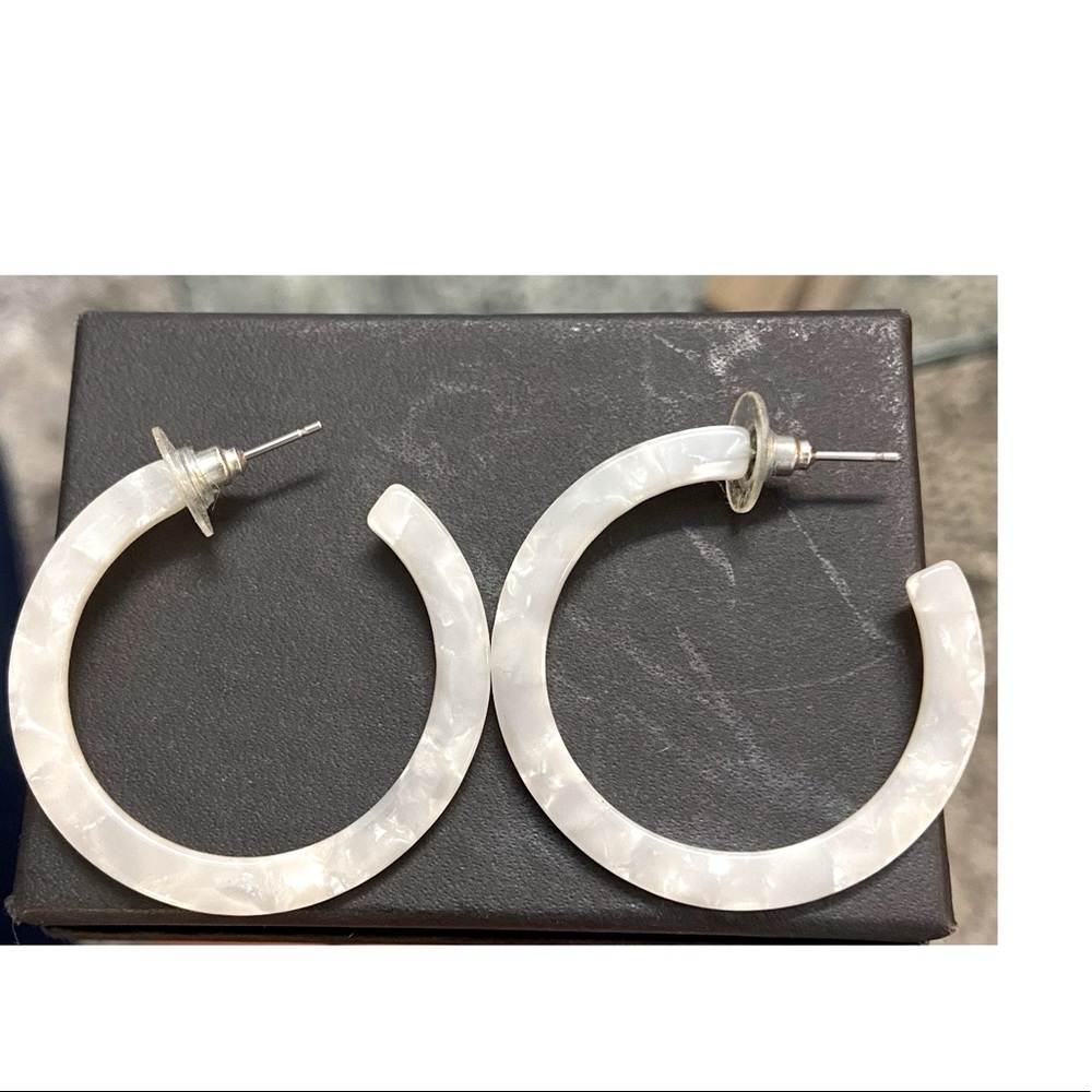 Cloud hoop earrings